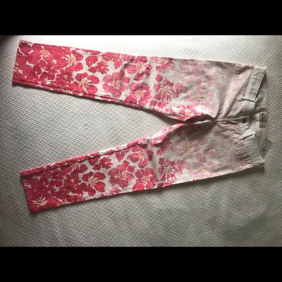 Floral Hollister Skinny Jeans - Picture 3 of 4