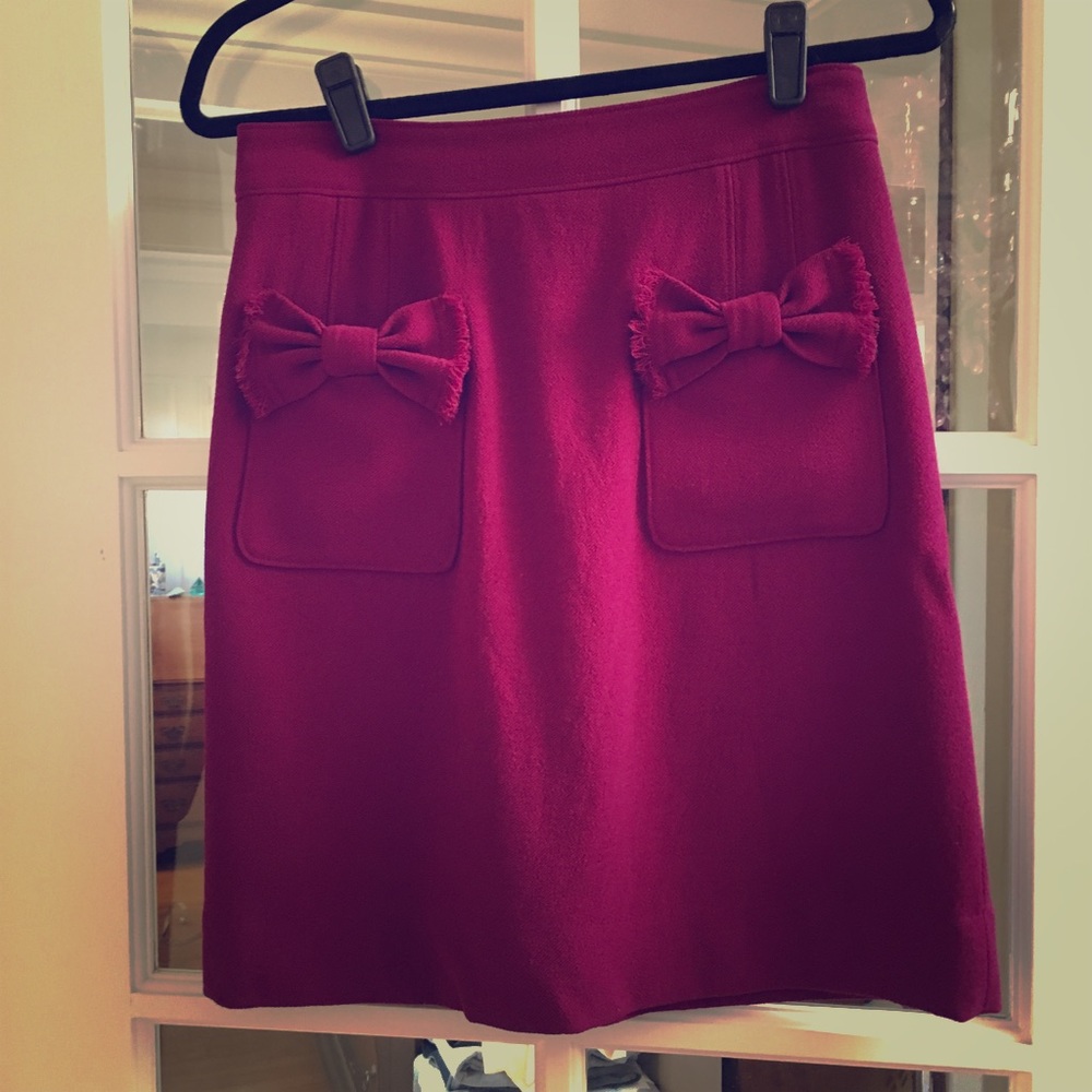 Marc by Marc Jacobs magenta crepe skirt size 6