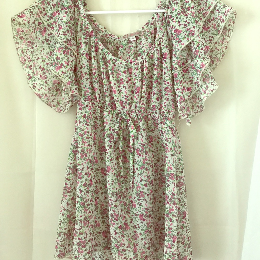 Floral ruffled Blouse