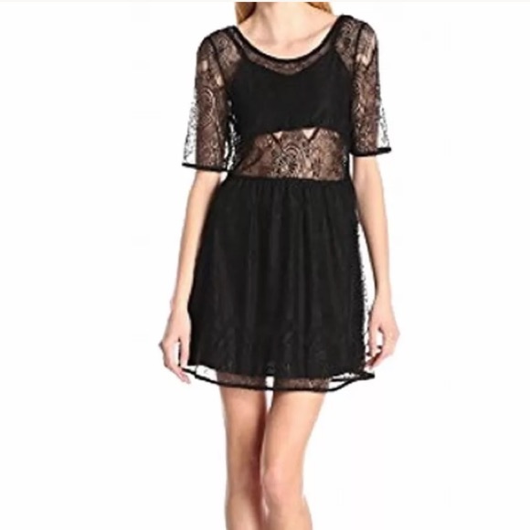 NWT Mink Pink Lace Cutout Dress - Picture 1 of 7