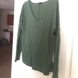 Gap long sleeve shirt with crochet accents