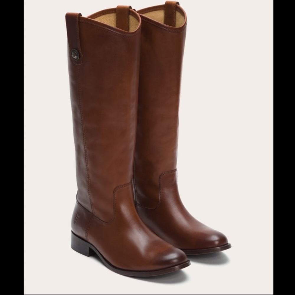 👢Frye Melissa Cognac Brown Knee Riding Boot | 7.5