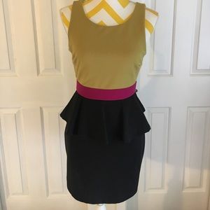 NWT Peplum pencil skirt dress