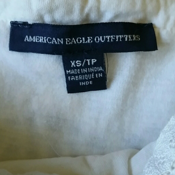 American Eagle size XS white crochet top - Picture 2 of 3