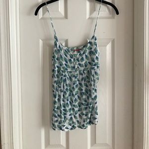 Green, white, and blue tank top