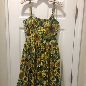 Beautiful Bernie Dexter Sunflower print dress