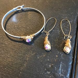 ❌sold❌Crave bracelet and earring set