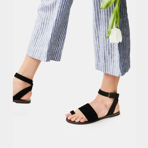 free people black sandals
