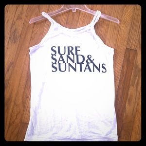 Chaser tank top "Surf Sand & Suntans"