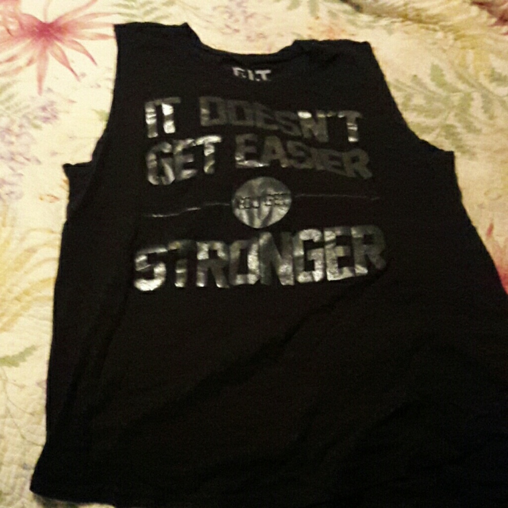 Black tank top