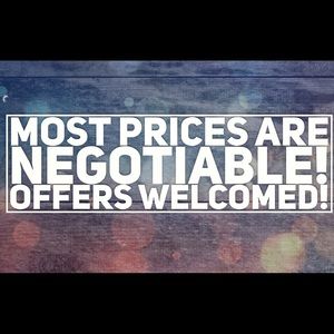 I'm willing to work with you on a price! 😊