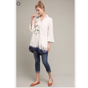 Anthropologie watercolor tunic