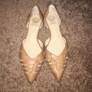 Vince Camuto Tan Flat Shoes