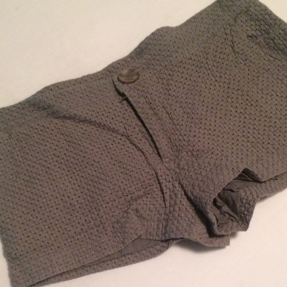 Joe's Jeans Grey eyelet shorts with pockets