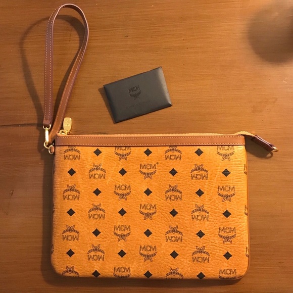 MCM Handbags - 🆕AUTHENTIC MCM 'Medium Heritage' Top Zip Pouch