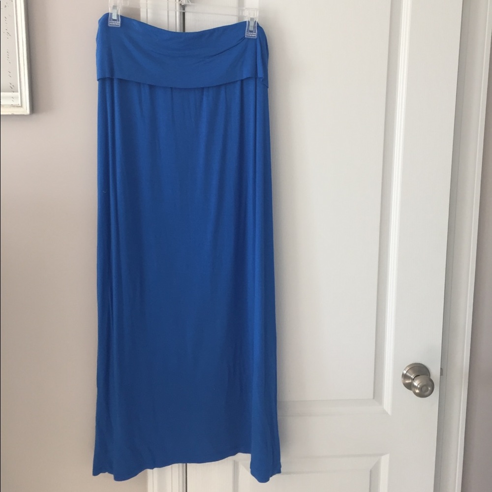 Blue maxi skirt
