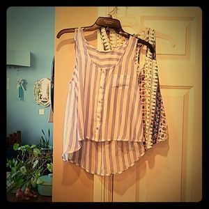 2 PERFECT Tanks IRIS LA, SHEER HOLISTER KEY HOLE