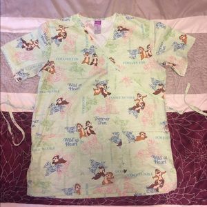 Disney Scrub Top