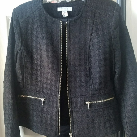 H&M Jackets & Blazers - Collarless Patterned Jacket