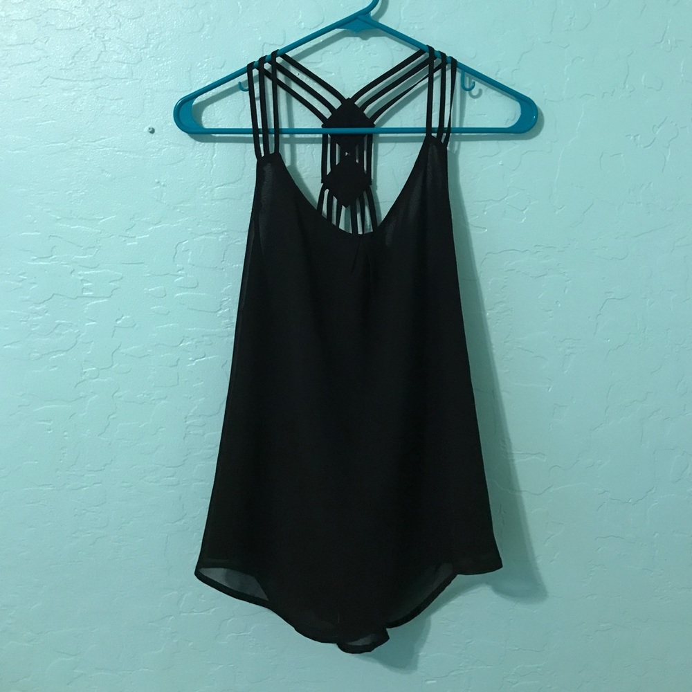 🚫🚫SOLD🚫🚫  Black tank w/ back design