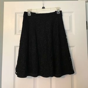 Torrid Black Lace Skater Skirt