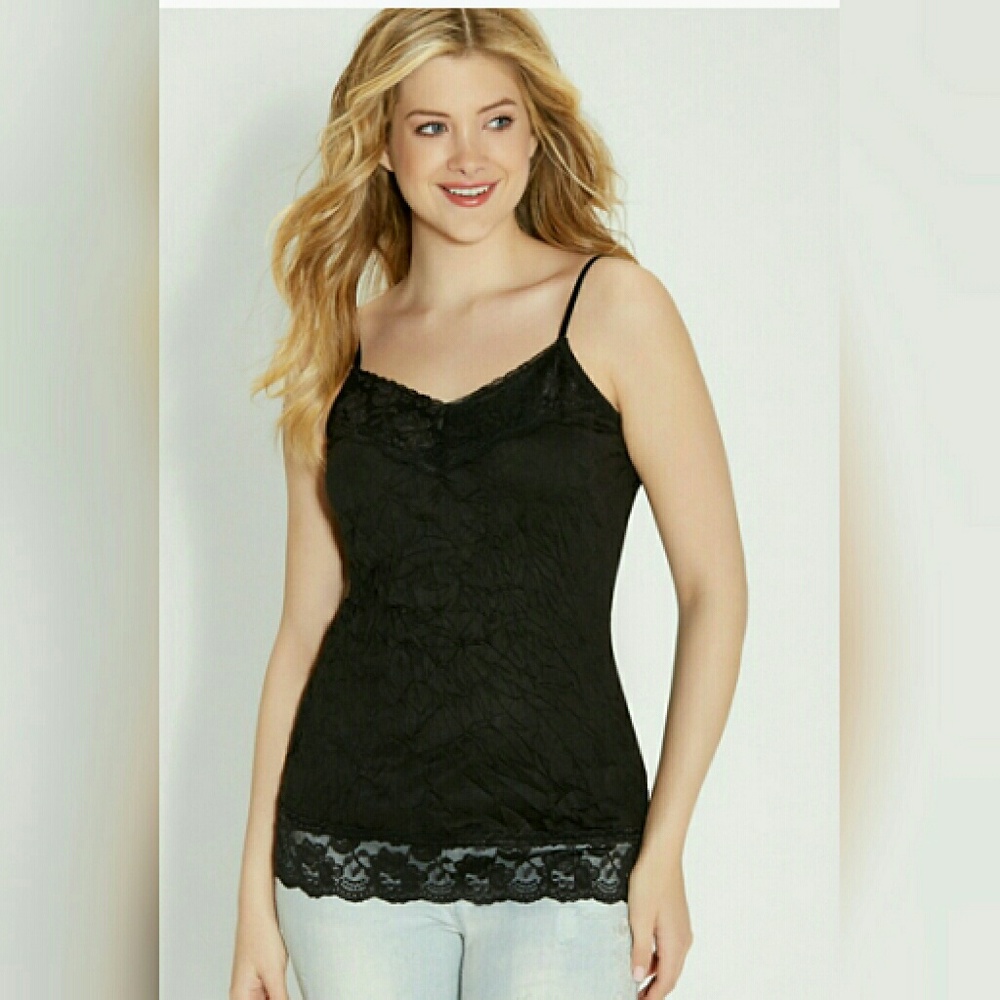 Crinkle Cami Red