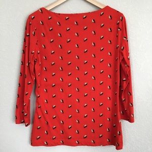 Red 3/4 Sleeve Boatneck Shirt | L.L. Bean