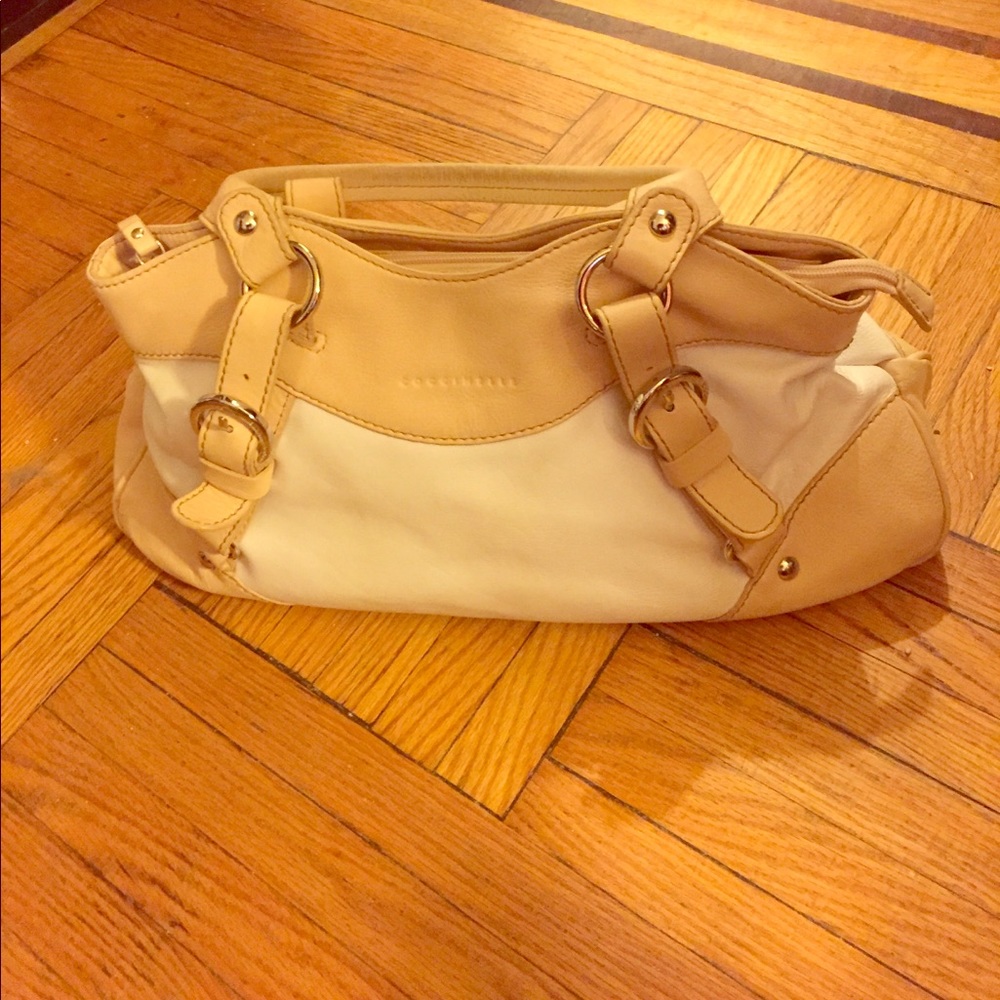 Coccinelle white and beige handbag