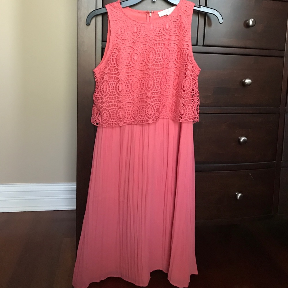 Coral dress