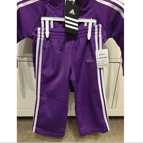 Adidas 2 pc toddler tracksuit  12 mos. NWT - Picture 2 of 4
