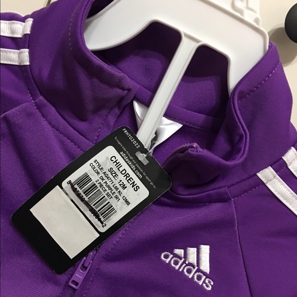 Adidas 2 pc toddler tracksuit  12 mos. NWT - Picture 4 of 4
