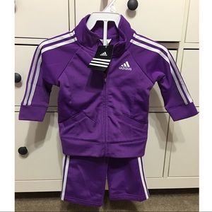 Adidas 2 pc toddler tracksuit  12 mos. NWT