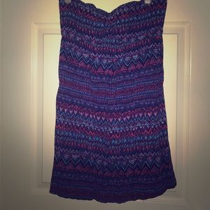 Strapless sweetheart summer dress