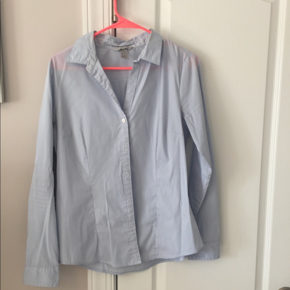 Light blue women's dress shirt