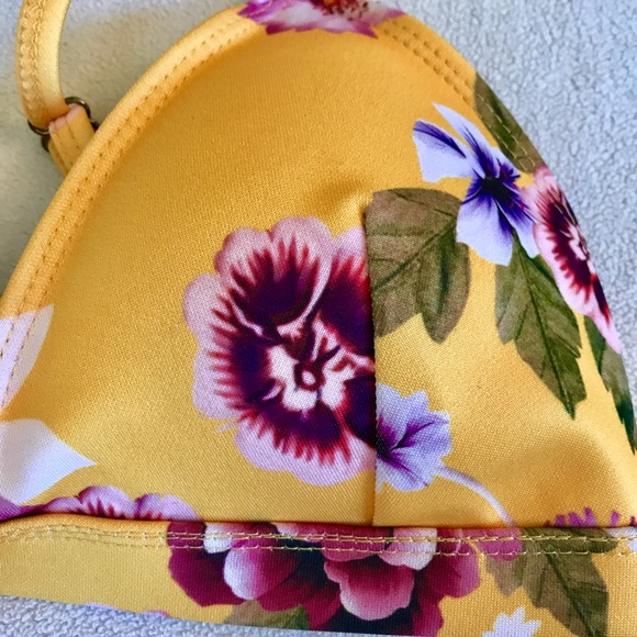 Yellow Floral Bikini - Picture 7 of 8