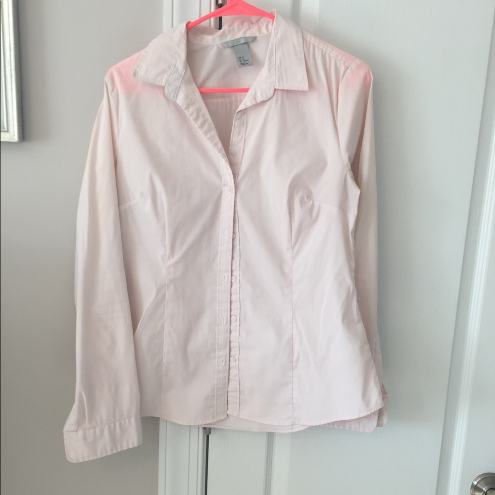 Light pink women's dress shirt