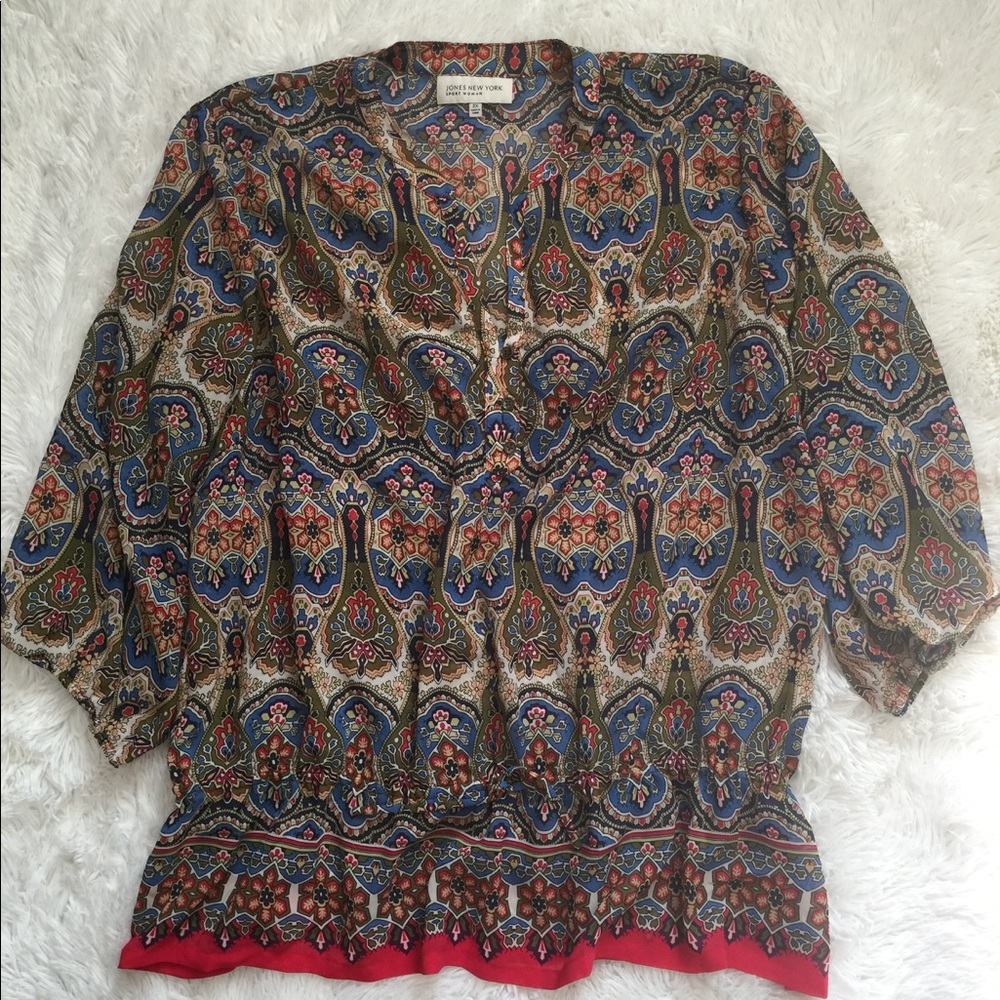 🛍HOST PIC🛍❤️💙Jones New York 2X Blouse!❤️💙