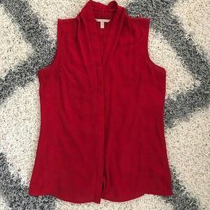 Banana Republic Red Sleeveless Blouse