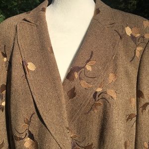 Emanuel Ungaro Fall Jacket (Size 16 W) Brown