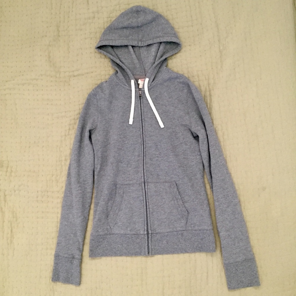 Gray Zip-Up Hoodie