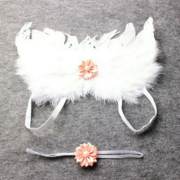 🆕Angel Wing Set, Newborn Photo Outfit - Picture 2 of 3