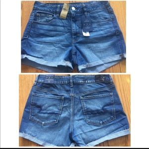 NET💗 AEO Denim Hi-Rise Shorts with Super Stretch