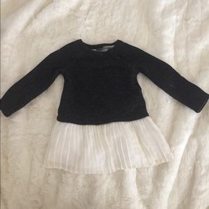 GAP Chiffon dress skirt with black Top