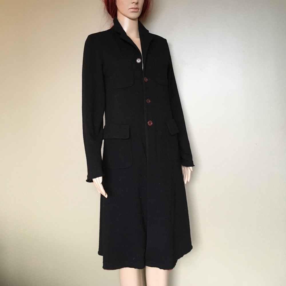 COMME DES GARÇONS long wool duster coat