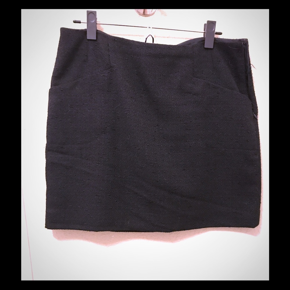 Black Tweed Skirt