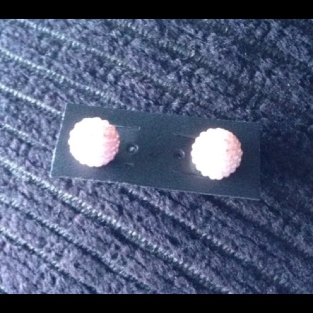 925 silver pink earrings