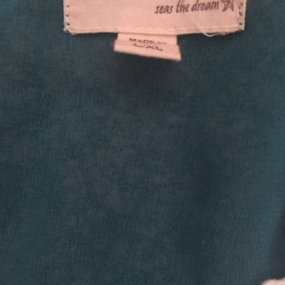 L/XL Teal Ombre Beach Cover Up ~ Sheer - Picture 2 of 4