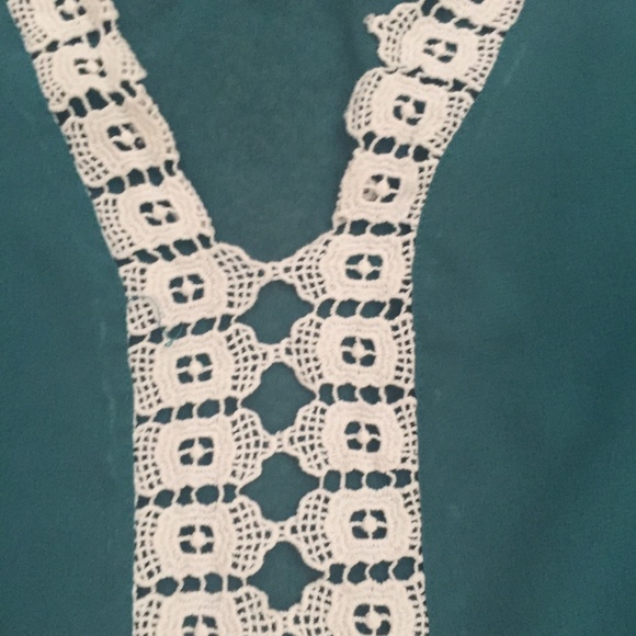 L/XL Teal Ombre Beach Cover Up ~ Sheer - Picture 3 of 4