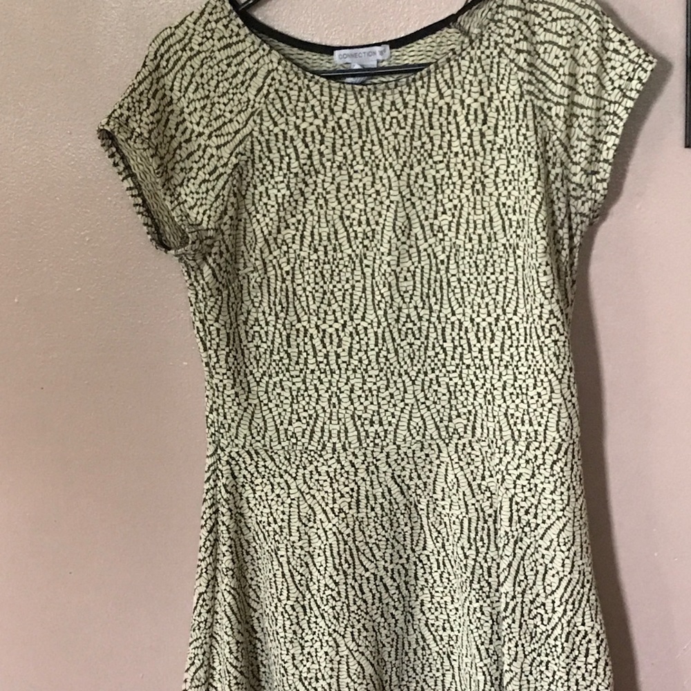 Sz Large skater stretch dress.