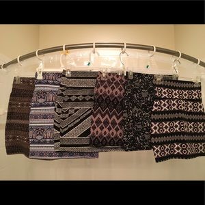 Bundle of 6 mini skirts